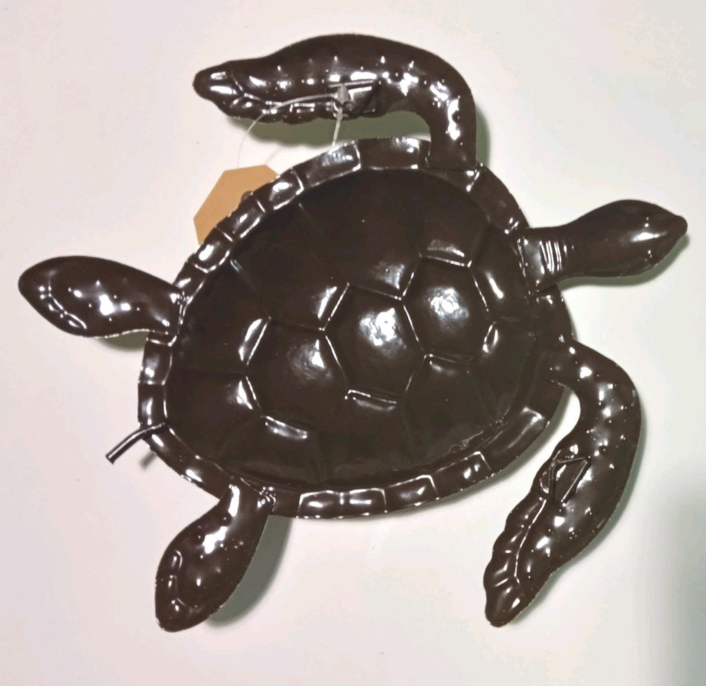 9 inches metal turtle wall art