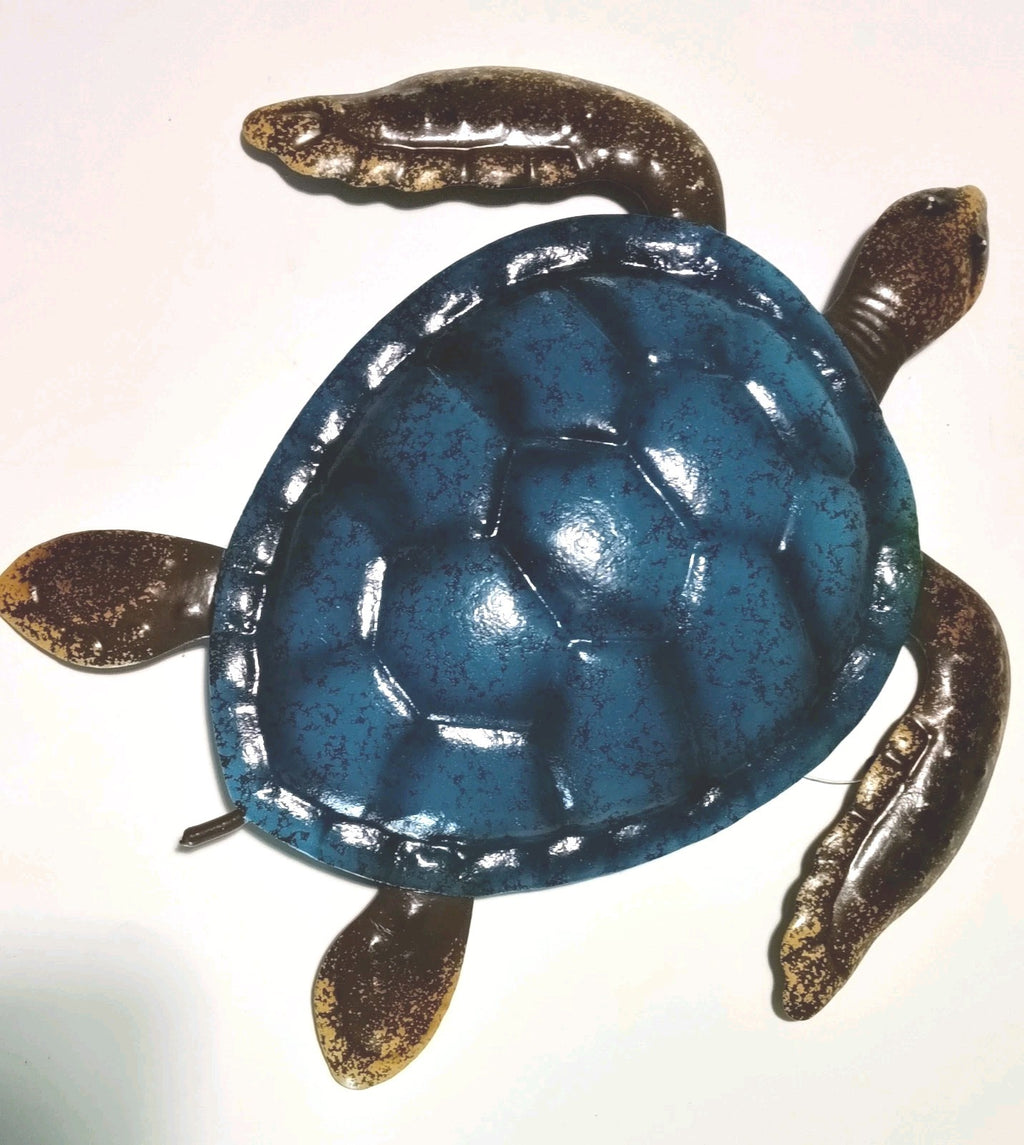 9 inches metal turtle wall art