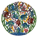 23 inches Full of Colors Fishes Scene Hand Made Metal Drum Artwork